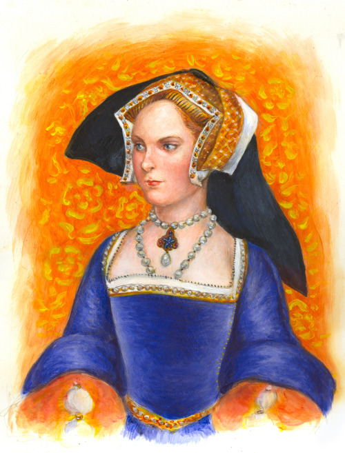 Here is my new young Mary Tudor piece, commissioned for @branloaf.  It’s inspired by the 