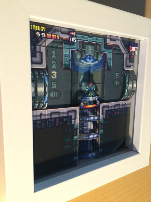 pistachiozombie:  wuppes:  Metroid Fusion Diorama  I waaaaaant 