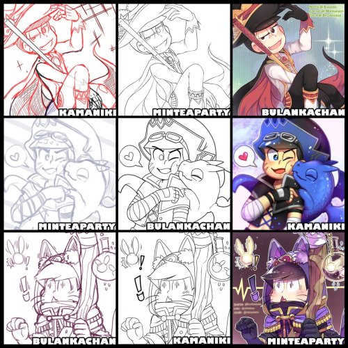 I had the lovely opportunity to do a 3-man switcharound meme with kamaniki and blanca~! Check the ou