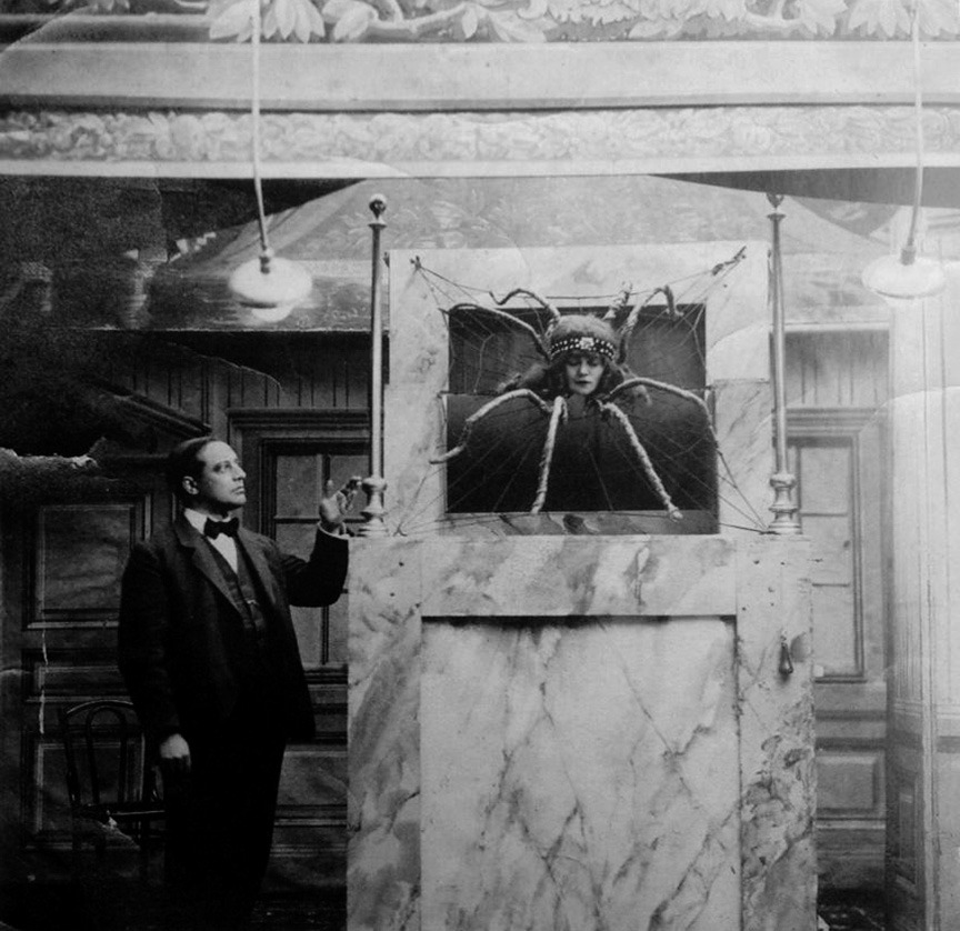 chagalov:  Emmy Hennings on stage as “truth-speaking” spider, 1915  [+](mention: