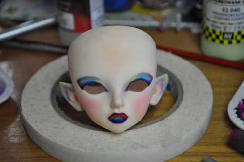 cenricthecerberus:mintyliciousbjd:cenricthecerberus:Face-up Attempt #82 - Keshet (Kid Delf Wintery 2