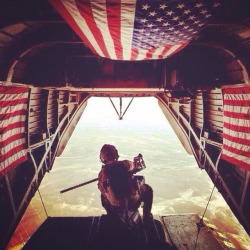southernraisedmarinecorpsmade:Our guardian angels with Old Glory. TFM.