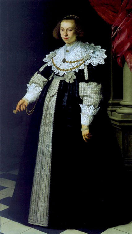 Portrait of Catherina de Hoof by Nicolaes Eliasz Pickenoy, 1636