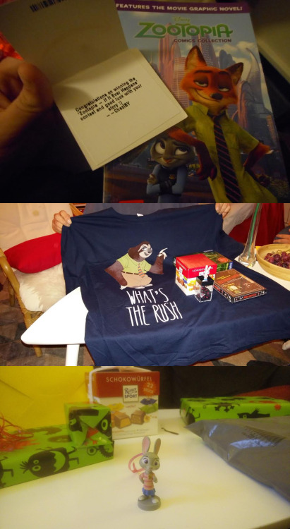Just a little look at the prizes ourlucky winners received for the Zootopia Fanfiction contest :) To