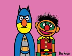 batmania:  Batman and Robin in Sesame Street Via