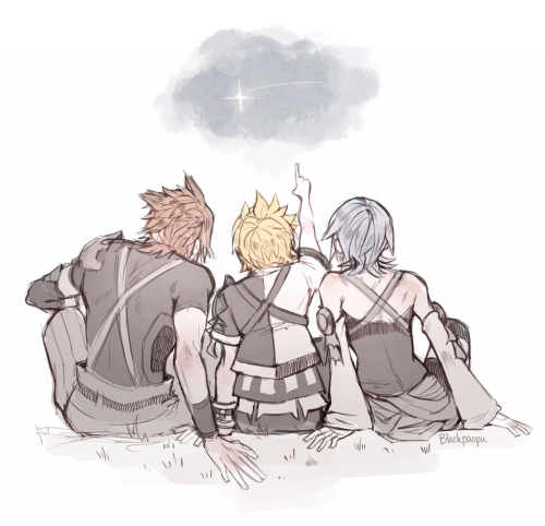 blackpaopu:“I wish the three of us could go stargazing again, and look for shooting stars.”