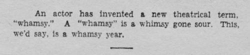 copperbadge:theweefreewomen:yesterdaysprint:The Missoulian, Montana, October 22, 1934[image text: An