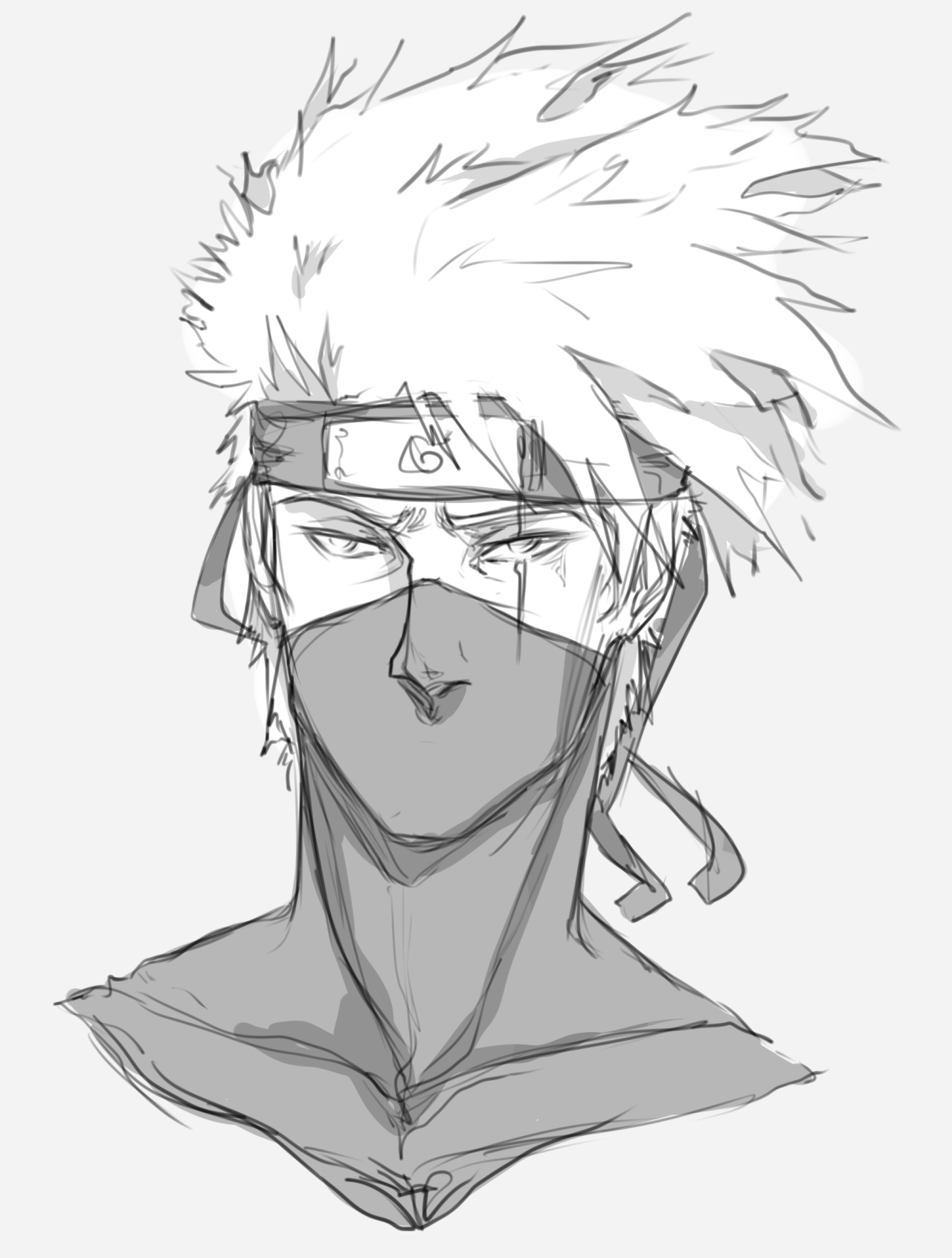 lawlliets:  PRETTY MUCH all of my Kakashi drawings from the last few months! You