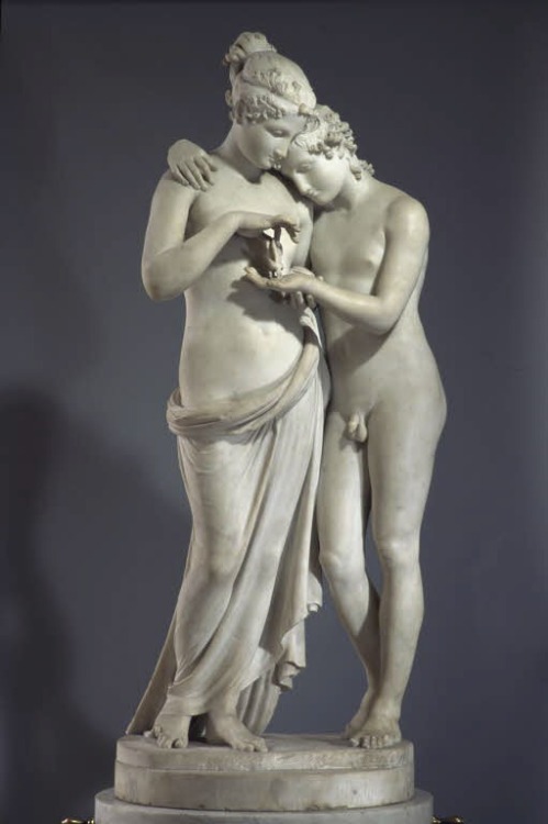 centuriespast:Antonio CANOVA (Possagno, 1757 – Venice, 1822)Cupid and Psychec. 1797RomeThe Louvre