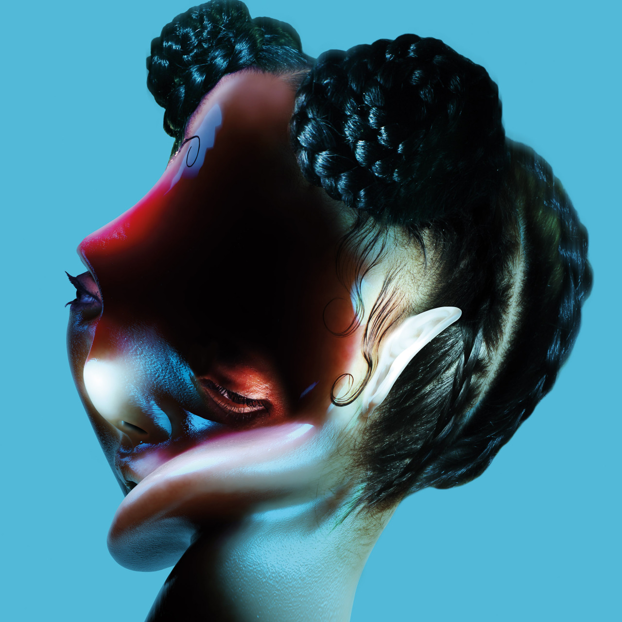 honestly, these artworks by jesse kanda for FKA twigs are my favourite. i just..love