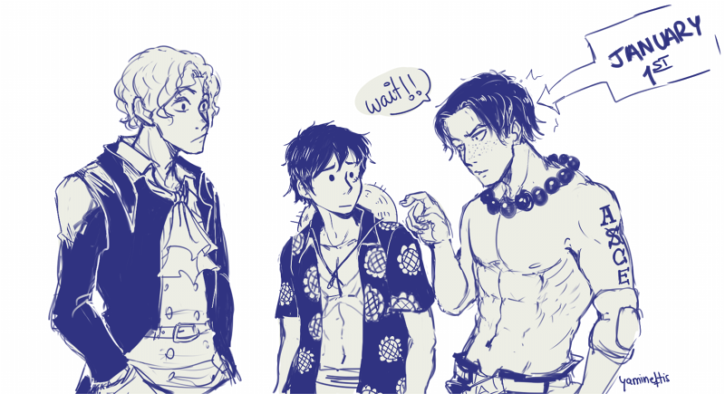 yamineftis:  Continuation of this comic Ace may have won but Sabo’s still a lil