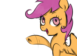 Mahina-Honu:  Trying To Fix My Style. But Idk. Have A Scootaloo Lol  Hiya There Scootsy~!