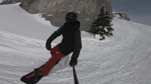 Sunshine Village 2/23/18-2018 Solo Snowboarding Trip(p2)-.Hands down the coldest day that I rode thi