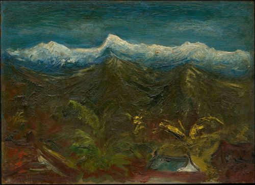 shihlun: Chen Cheng-Po (陳澄波), Snow on Mt. Jade（玉山積雪） 1947.02