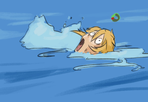 hashagi: I have a lot of problems with Link’s inability to swim for more than 5 seconds  EDIT yes I put the link on the Link. Am I funny yet. 