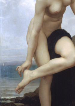 gentles:   After the Bath, William-Adolphe Bouguereau, 1875; (detail). 
