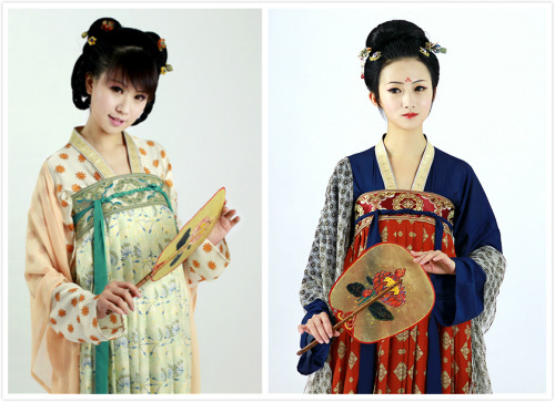 changan-moon:Chinese hanfu collection in Tang dynasty style, both half and whole length, by 锦瑟衣庄. Th