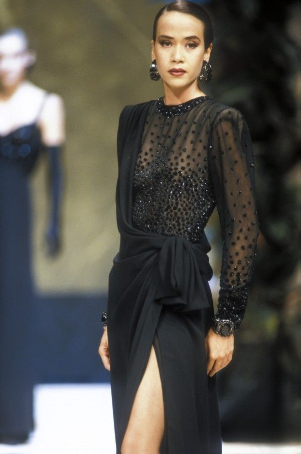 Jean Louis Scherrer Haute Couture fashion show fall winter 1991 