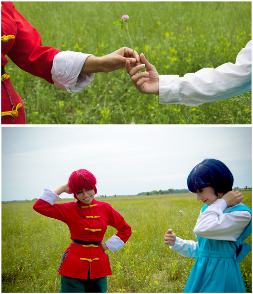 technoranma:Ranma x Akane *~ photography by PattyPatchWe tried to recreate Love! Panic! In the l