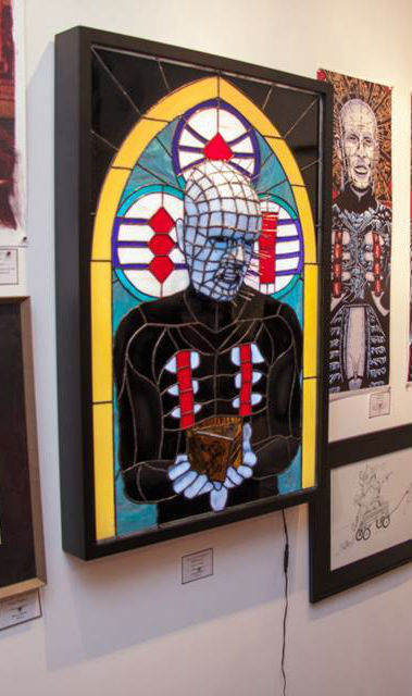 xombiedirge:  Lord of Leviathan by Nicole Cantú 24” X 36” stained glass with