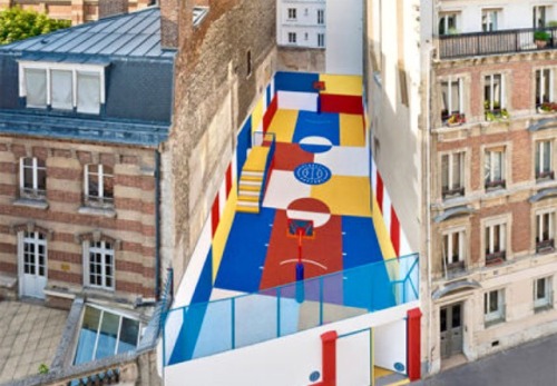 Pigalle x Nike  Color Block Basketball Court