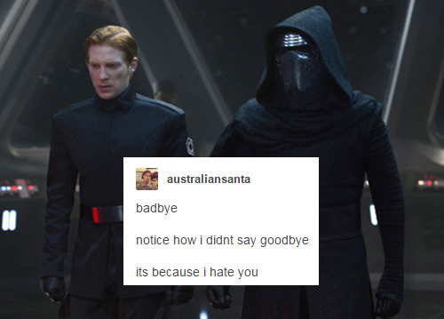 kyluxcollective:  kylo ren/general hux/kylux + tumblr posts