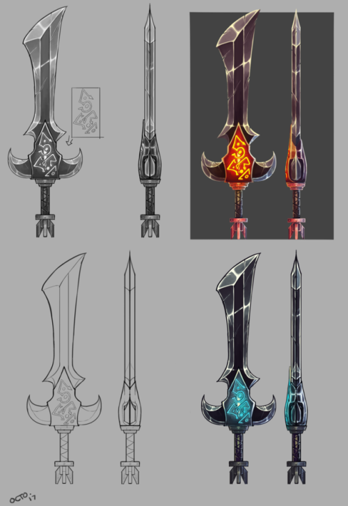 Porn Pics Demon sword concept design.https://www.artstation.com/octoring