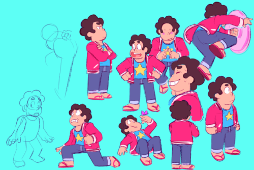 shnikkles:  If you’ve ever doubted art improvement is real haha.   On the left are my literal 1st attempts at drawing Steven’s new look. The night of my 1st day at work I went home & did those. The right image is from this month!  This show