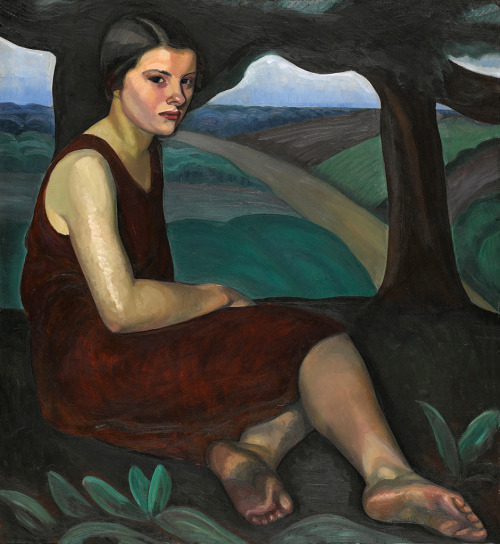 sulphuriclike: Prudence Heward_Girl on a Hill_1928National Gallery of Canada, Ottawa