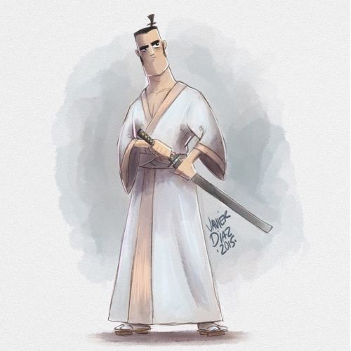 A little late for my #SKETCH_DAILIES but I couldn’t resist not doing it. #SAMURAIJACK #paintin