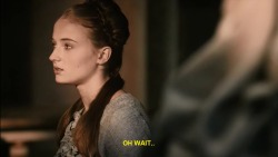 svfferingsoul:  Sansa when she was sassy