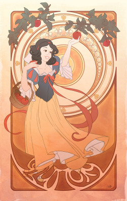 alexd86:  If you’re a fan of Disney, you have to see these Disney Art Nouveau pieces! #4 is my fav http://bit.ly/1eUjXkW