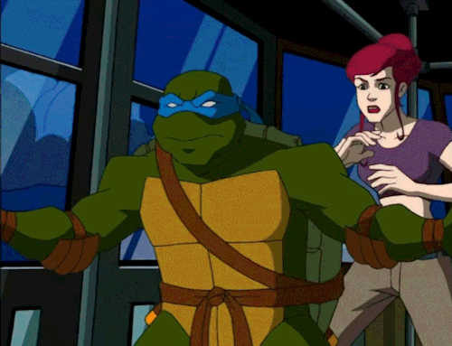 TMNT 2003 Dynamics: Leonardo And April ONeil