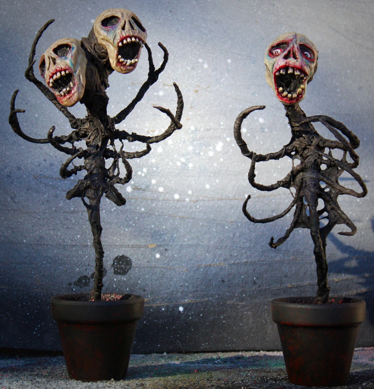 chrispandres: Take a look at my new Mortis Flowers !   https://www.etsy.com/listing/272757978/2-face-mortis-flower-ooak-hand-made