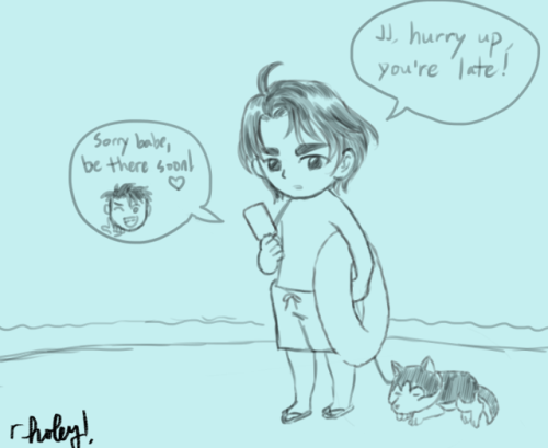 jjseungweek day 2: pets ugh I spent over an hour on this and was too lazy to color it in the end and