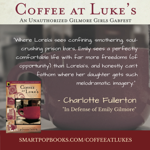 From Charlotte Fullerton’s essay in Coffee at Luke’s! Enter our #GGLast4 contest to win a free