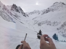 -zeitlos:  So we fell in love with the mountains again, with people we met and with all the cigarettes we smoked. 