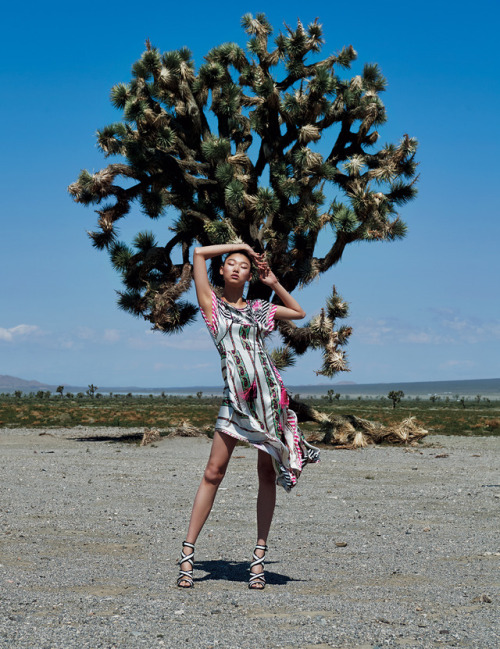 YOON YOUNG BAE wearing ETRO for HARPER’S Bazaar Korea May 2017