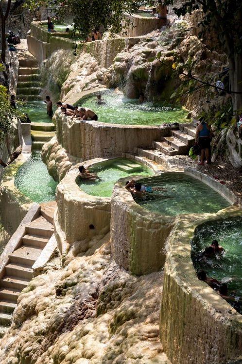 Porn photo praial: México: Hot water springs at Grutas