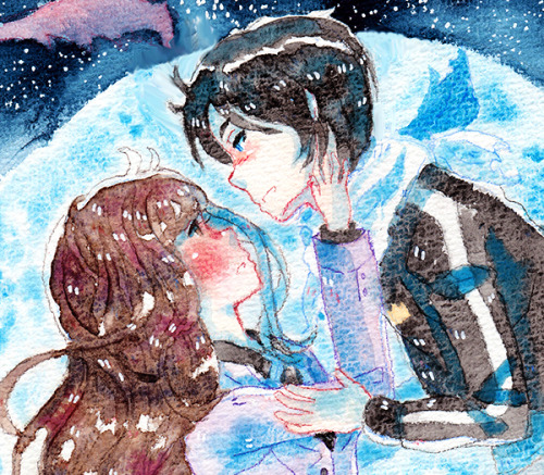 Some yatori to heal my heart from latest manga chapters :’(I used watercolor paper for once wh