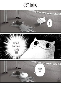 meawbin:  Cat logic comic begins 