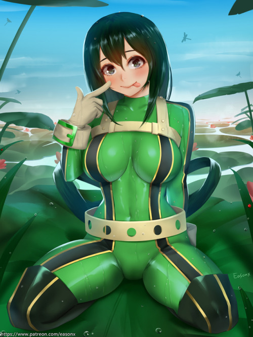 easonxxxxxx:   TsuyuAsui     My Hero Academia fanart    support me on Patreon follow me on ： PIXIVDeviantART ArtStationTwitterGumroad Facebook 