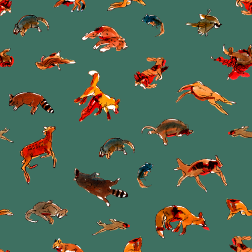 Revisited my roadkill pattern from two years ago and made it better and with a variation of colours!