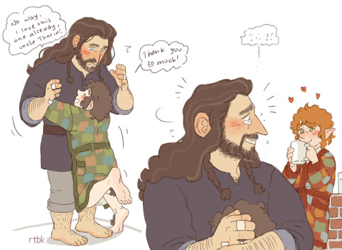rutobuka2:in which (as a welcome to the family gift) Bilbo teaches Thorin how to sow the Baggins rob