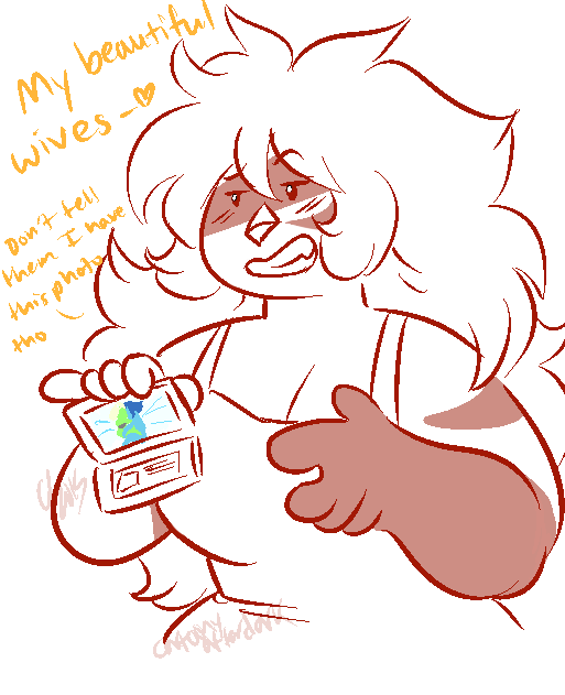 Jasper carries a photo of her wives in her wallet everywhere she goesIt also doubles