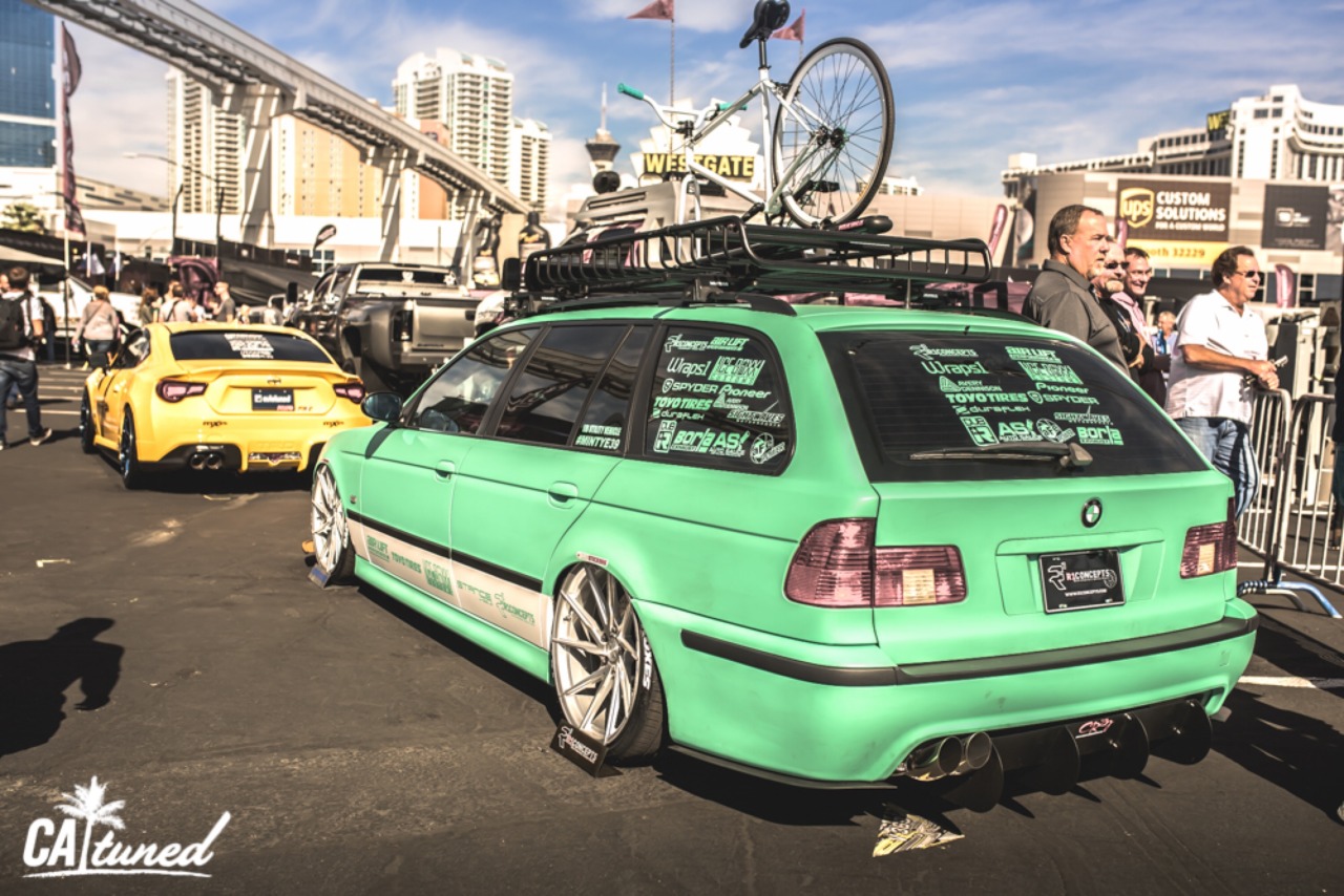 catuned:  Sema 2015   my boy @itsjustbrian E39 🙌🏼