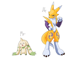 brave-new-digital-world:  Terriermon and Renamon by ohgoshdarnthesecond 