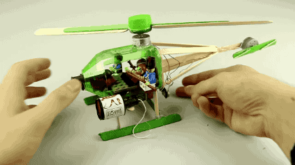 gifsboom:  Video: How to make a Helicopter - (Electric Helicopter) 