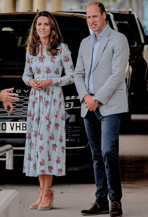 The Duke & Duchess of Cambridge are on Barry Islands, South Wales to show their support to the t