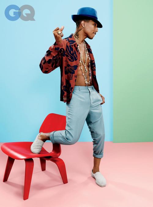 ovadiaandsons:  Pharrell Williams wears OVADIA & SONS Espadrilles in the April gq  